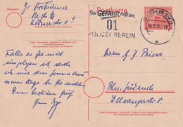 BERLIN 1952    ENTIER POSTAL/GANZSACHE/POSTAL STATIONERY CARTE - Postkaarten - Gebruikt