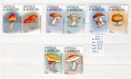 8 Timbres Neufs** De Antigua Et Barbuda  Champignons N° 2007 à 2010 Et 2072 à 2075 - Champignons