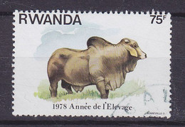 Rwanda 1978 Mi. 973   75 Fr Nationales Jahr Der Haustierzüchtung Buckelrind Anné De L'Elevage - Usados