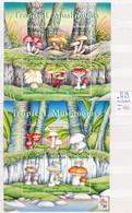 12 Timbres Neufs** En 2 Feuillets Non Pliés De Antigua Et Barbuda   Champignons N° BF 372 Et 369 - Mushrooms