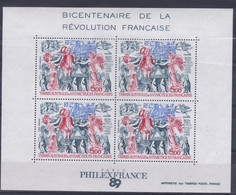 TAAF : BF 1 Bicentenaire De La Révolution Française Neuf XX Philexfrance 89 - Blocs-feuillets
