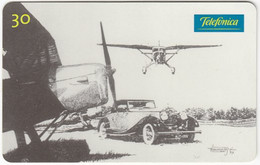 BRASIL R-987 Magnetic Telefonica - Painting, Traffic, Historic Airplane - Used - Brazilië