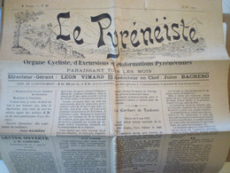 2022 - 1223  JOURNAL  " LE PYRENEISTE "  N°25 De Juin  1903     XXX - Non Classés