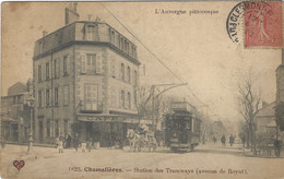 63 - (Puy De Dôme) - CHAMALIERES - 1823 Station Des Tramways (avenue De Royat) - Altri Comuni