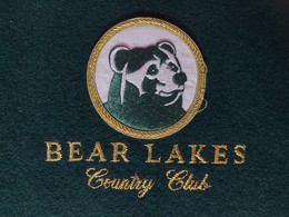 Bear Lakes County Club Related To Golf Sports, Blazer Pocket Badge (**) - Apparel, Souvenirs & Other