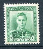 New Zealand 1938-44 King George VI Definitives - ½d Green HM (SG 603) - Neufs