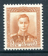 New Zealand 1938-44 King George VI Definitives - ½d Orange-brown HM (SG 604) - Nuovi