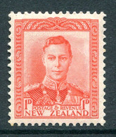 New Zealand 1938-44 King George VI Definitives - 1d Scarlet HM (SG 605) - Ungebraucht