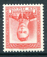 New Zealand 1938-44 King George VI Definitives - 1d Scarlet - Wmk. Inverted - VLHM (SG 605w) - Unused Stamps