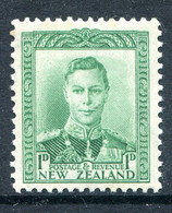 New Zealand 1938-44 King George VI Definitives - 1d Green HM (SG 606) - Ungebraucht