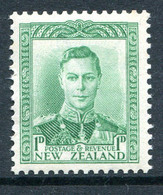 New Zealand 1938-44 King George VI Definitives - 1d Green HM (SG 606) - Nuovi