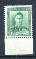 New Zealand 1938-44 King George VI Definitives - 1d Green HM (SG 606) - Ungebraucht
