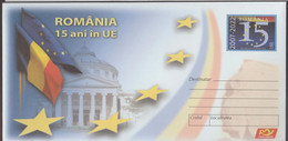 ROMANIA- 2022  - 15 Years In European Union- Cover Stationery - Entier Postal    Code  001/2022 - European Community