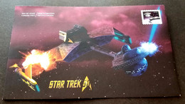 Canada Star Trek 50th Anniversary Klingon Battle Cruiser 2016 Movie Space War (stamp FDC) - Briefe U. Dokumente