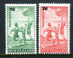 New Zealand 1939 Health - Beach Ball HM (SG 611-612) - Unused Stamps