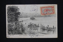 CONGO - Oblitération De Chari Sur Type Panthère Sur Carte Postale En 1912 Pour Paris   -  L 117905 - Brieven En Documenten