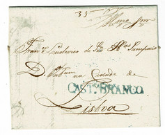 Portugal, 1841, Castelo Branco-Lisboa - ...-1853 Voorfilatelie