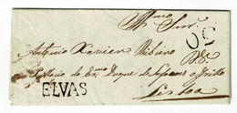 Portugal, 1835, Elvas-Lisboa - ...-1853 Prephilately