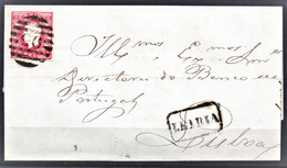 Portugal 1871 Complete Folded Letter From Leiria To Lisboa - ...-1853 Prephilately