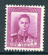 New Zealand 1947-52 King George VI Definitives - 4d Magenta HM (SG 681) - Neufs