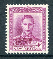 New Zealand 1947-52 King George VI Definitives - 4d Magenta HM (SG 681) - Nuevos