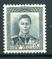 New Zealand 1947-52 King George VI Definitives - 5d Slate HM (SG 682) - Nuevos