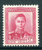 New Zealand 1947-52 King George VI Definitives - 6d Carmine HM (SG 683) - Neufs