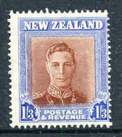 New Zealand 1947-52 King George VI Definitives - 1/3 Brown & Blue - Wmk. Sidewayst HM (SG 687) - Nuevos