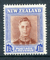 New Zealand 1947-52 King George VI Definitives - 1/3 Brown & Blue - Wmk. Sidewayst HM (SG 687) - Neufs
