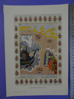 Illustration Du Conte Les Milles Et Une Nuit Costume Sinbad Le Marin Bateau Navire  (TIII Pl 62) - Oriental Art