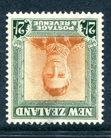 New Zealand 1947-52 King George VI Definitives - 2/- Brown & Green - Wmk. Sideways Inverted HM (SG 688aw) - Nuevos