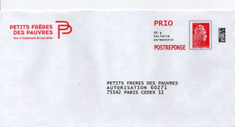PAP Ciappa-Kavena Petits Frères Des Pauvres   (299262 Au Verso) - - Prêts-à-poster: Réponse /Ciappa-Kavena