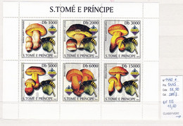 1 Feuillet Neuf** De Saint Thomas Et Prince N° 1440 à 1445 - Mushrooms