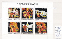 1 Feuillet Neuf** De Saint Thomas Et Prince1464 à 1469 - Mushrooms