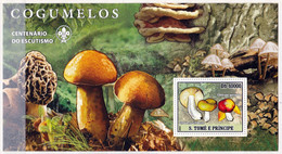 Feuillet Neuf** De Saint Thomas Et Prince Champignons - Mushrooms