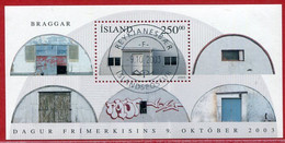 ICELAND  2003 Stamp Day Block Used.  Michel Block 33 - Gebraucht