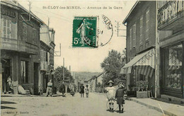 St éloy Les Mines * Avenue De La Gare * Le Grand Café * Quincaillerie - Saint Eloy Les Mines