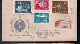 Envelopper Premier Jour Hongrie (année 1958), Science Et Espace - Europa