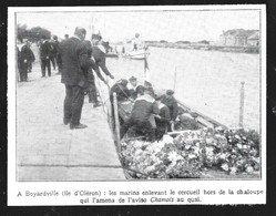 1923  --  OLERON BOYARDVILLE . MARINS ENLEVANT LE CERCUEIL DE LOTI . 3X104 - Non Classificati