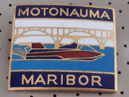 European Motorboat Racing Championship MOTONAUMA Maribor 1976 Slovenia Ex Yugoslavia Enamel Badge 36x31mm - Segeln