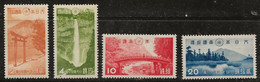 Japon 1938 N° Y&T : 279 à 282 ** - Unused Stamps