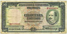 Moçambique - 50 Escudos - 24.07.1958 - Pick 106 - 7 Digits - Sign. Varieties - Eduardo Costa - Mozambique