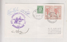 NORWAY 1969 LONGYEARBYEN Nice Cover To Netherlands SPITSBERGEN Expedition With Autographs - Cartas & Documentos