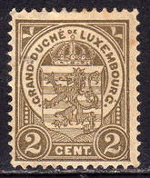 LUXEMBOURG LUSSEMBURGO 1906 1926 1907  COAT OF ARMS STEMMA ARMORIES CENT. 2c MLH - 1906 Guglielmo IV