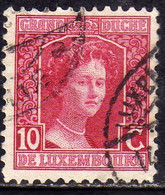 LUXEMBOURG LUSSEMBURGO 1914 1917 GRAND DUCHESS MARIE ADELAIDE CENT. 10c USED USATO OBLITERE' - 1914-24 Marie-Adélaïde