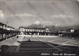 CARTOLINA  AVEZZANO,L"AQUILA,ABRUZZO,PIAZZA DEL RISORGIMENTO,MEMORIA,STORIA,RELIGIONE,BELLA ITALIA,VIAGGIATA 1955 - Avezzano