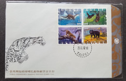 Taiwan Endangered Mammals 1992 Tiger Bat Bear Wildlife (stamp FDC) *see Scan - Covers & Documents