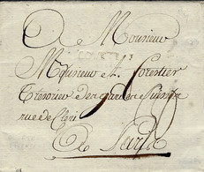 1787- Lettre De COURTRAI  ( à Sec )  Pour Paris - Taxe 30 D. - 1714-1794 (Paesi Bassi Austriaci)