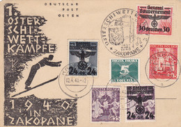 GG: Gedenkarte G2, Weitere Marken Und Stempel, Krakau - Besetzungen 1938-45