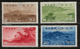 Japon 1939 N° Y&T : 283 à 286 ** - Nuevos